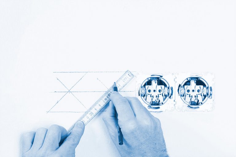 Electrical plans being drawn for a new construction or residential remodel in Suttons Bay, MI.